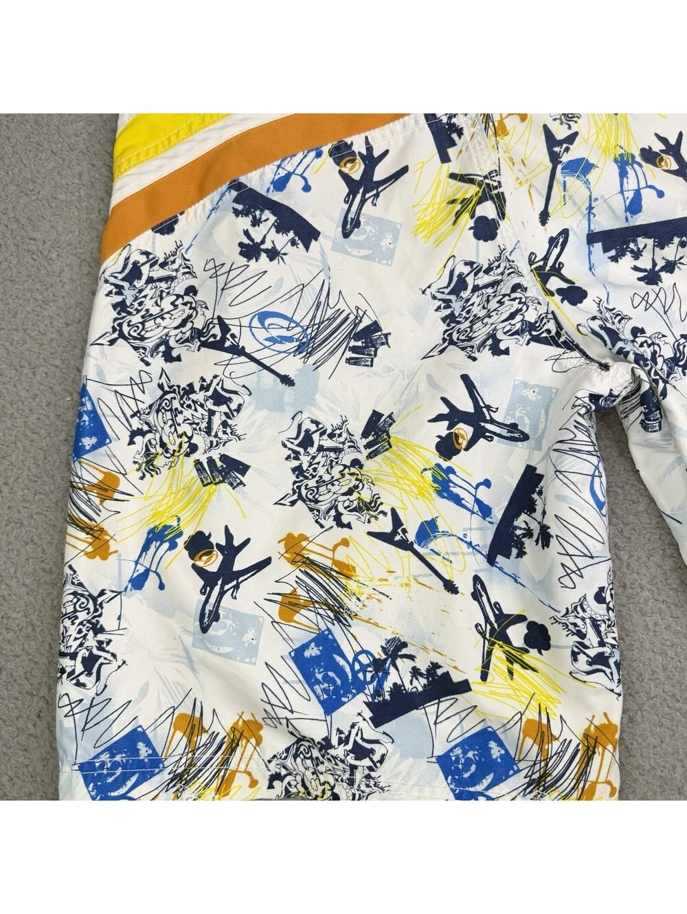 Vintage Kirra Board Shorts Size 31 Y2K 90s 10” Drawstring Surf Skate